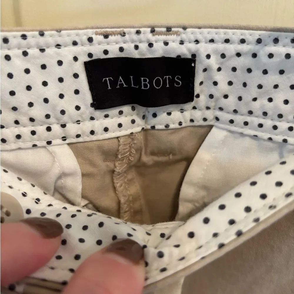 Talbots Tan Perfect Cropped Pants - Picture 4 of 5